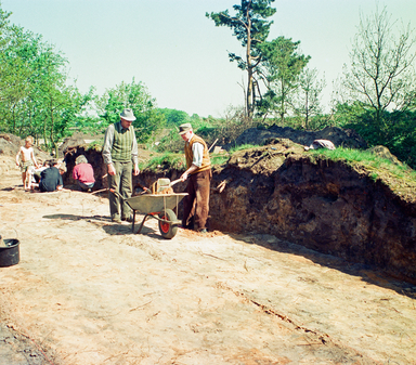 Ausgrabung eines Grabhügels bei Kutenholz. (Foto: Dietrich Alsdorf, Lkr. Stade)