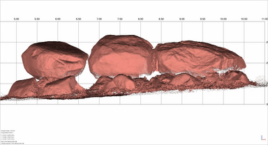 Fotogrammetrische Aufnahme des Megalithgrabes